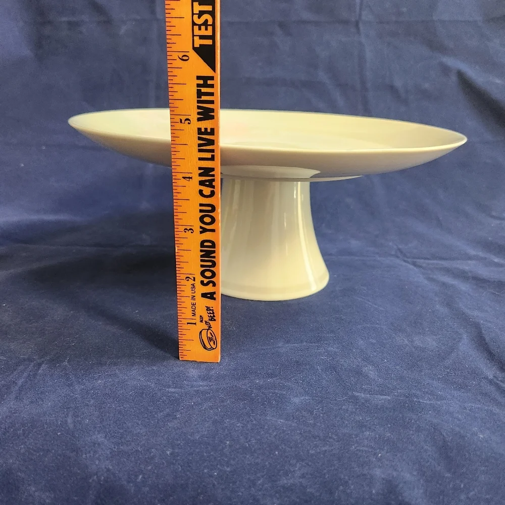 Remembrance Purple Pink Clematis Flower Asian Footed Cake Stand